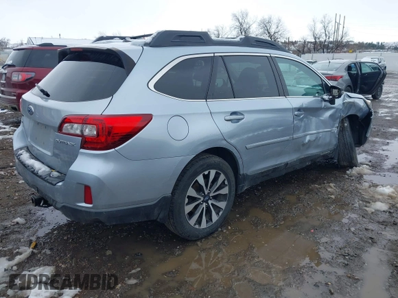 2015 Subaru Outback Limited with VIN 4S4BSBJC1F3314749, listed as a IAAI auction lot 41826080 with 148,575 mi miles and . Bid and sale history available at DreamBid. Image 4.