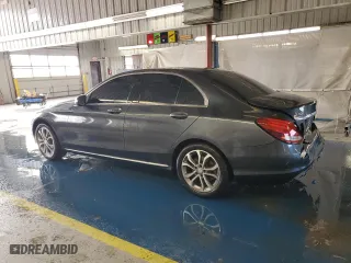 2015 Mercedes-Benz C-Class C 300 with VIN 55SWF4JB7FU059782, listed as a Copart auction lot 44713235 with 90,054 mi miles and Salvage Title. Bid and sale history available at carsss.com. Image 2.