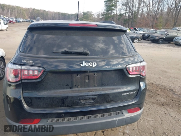2018 Jeep Compass Sport with VIN 3C4NJCAB8JT136983, listed as a IAAI auction lot 41669070 with 131,983 mi miles. Bid and sale history available at carsss.com. Image 16.