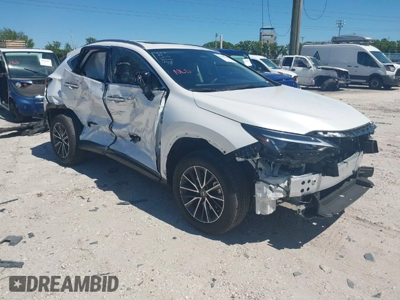 2024 Lexus NX 350 Premium with VIN JTJGGCEZ8R5006094, listed as a IAAI auction lot 41848568 with 23,923 mi miles and . Bid and sale history available at DreamBid. Image 1.