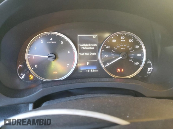 2023 Lexus IS with VIN JTHCA1D22P5125427, listed as a Copart auction lot 89403975 with 16,182 mi miles and Salvage Title. Bid and sale history available at carsss.com. Image 9.