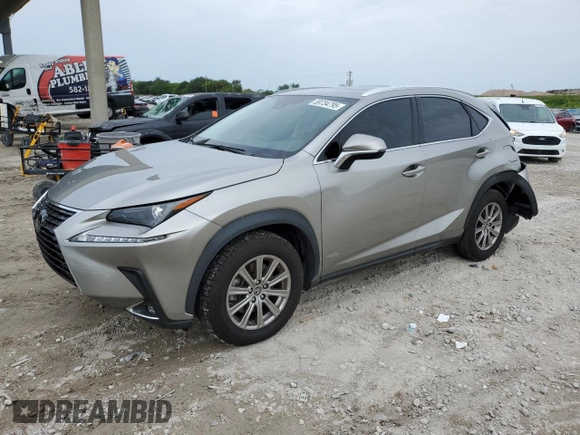 2021 Lexus NX 300 z VIN JTJDARBZ1M5034193, wystawiony jako Copart lot #59734795 z przebiegiem 56 958 mil mil oraz Szkoda całkowita • Salvage title. Historia ofert i sprzedaży dostępna na DreamBid. Obrazek 1.