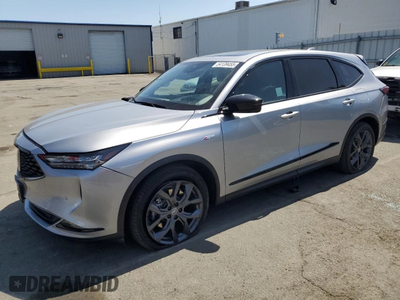 2022 Acura MDX w/A-Spec Package with VIN 5J8YE1H05NL024669, listed as a Copart auction lot 54139455 with 54,126 mi miles and Salvage Title. Bid and sale history available at carsss.com. Image 1.