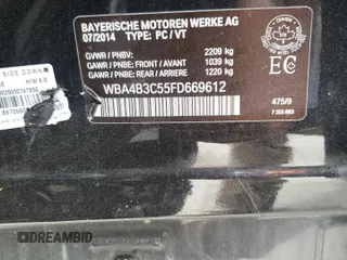 2015 BMW 4 Series 435i xDrive z VIN WBA4B3C55FD669612, wystawiony jako Copart lot #71537464 z przebiegiem 89 676 mil mil oraz Szkoda całkowita • Salvage title. Historia ofert i sprzedaży dostępna na DreamBid. Obrazek 13.