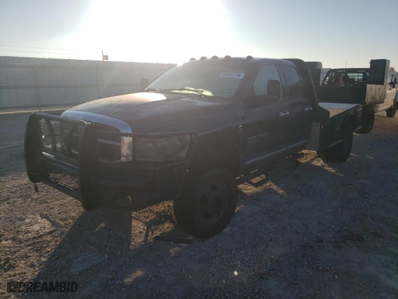 2006 Dodge Ram 3500 SLT with VIN 3D7MX48CX6G108901, listed as a Copart auction lot 84833794 with 0 mi miles and Salvage Title. Bid and sale history available at carsss.com. Image 1.