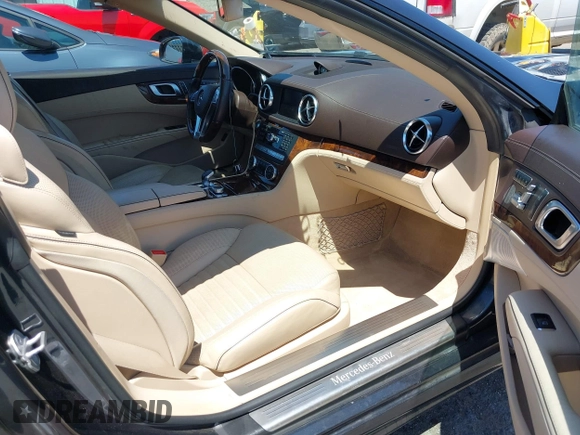 2013 Mercedes-Benz SL 550 with VIN WDDJK7DA8DF010469, listed as a IAAI auction lot 42626374 with 108,360 mi miles and . Bid and sale history available at DreamBid. Image 5.