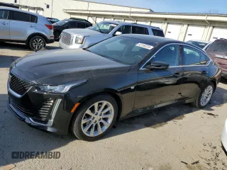 2020 Cadillac CT5 Luxury with VIN 1G6DW5RK2L0121900, listed as a Copart auction lot 42156225 with 6,637 mi miles and Salvage Title. Bid and sale history available at carsss.com. Image 1.
