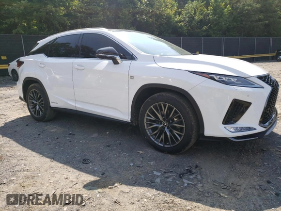 2022 Lexus RX with VIN 2T2YGMDA2NC077938, listed as a Copart auction lot 61071184 with 33,249 mi miles and Salvage Title. Bid and sale history available at carsss.com. Image 4.