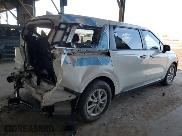 2023 Kia Carnival LX with VIN KNDNB4H36P6213497, listed as a Copart auction lot 78097064 with 43,972 mi miles and Salvage Title. Bid and sale history available at carsss.com. Image 3.