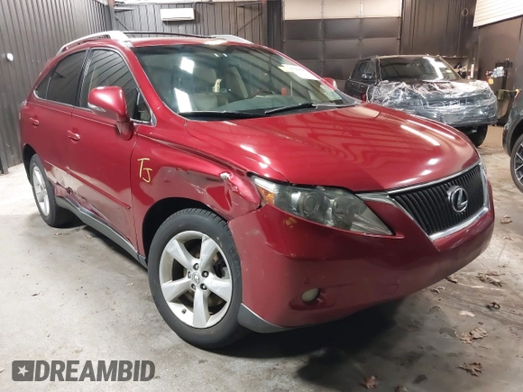 2012 Lexus RX 350 with VIN JTJBK1BAXC2447441, listed as a IAAI auction lot 41704878 with 258,818 mi miles and . Bid and sale history available at DreamBid. Image 1.