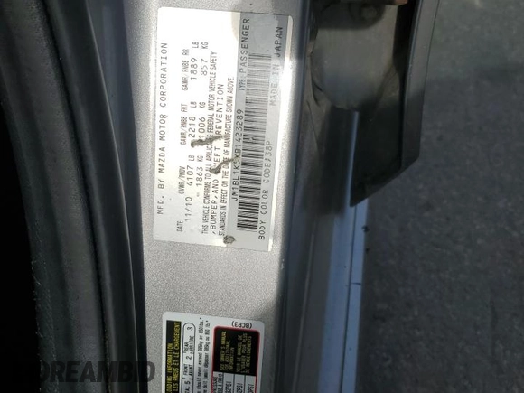 2011 Mazda 3 S Sport z VIN JM1BL1K5XB1423289, wystawiony jako Copart lot #60284015 z przebiegiem 159 230 mil mil oraz Czysty tytuł • Clean title. Historia ofert i sprzedaży dostępna na DreamBid. Obrazek 12.