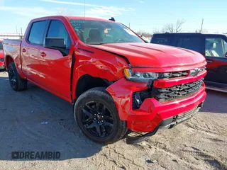 2023 Chevrolet Silverado 1500 RST with VIN 2GCUDEED7P1150782, listed as a IAAI auction lot 40980457 with 2,739 mi miles. Bid and sale history available at carsss.com. Image 1.