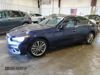 2022 Infiniti Q50 Luxe with VIN JN1EV7BP7NM311406, listed as a Copart auction lot 86719364 with 10,651 mi miles and Clean Title. Bid and sale history available at DreamBid. Image 1.