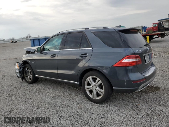 2012 Mercedes-Benz M 350 with VIN 4JGDA5HB1CA035741, listed as a Copart auction lot 51069665 with 150,644 mi miles and Salvage Title. Bid and sale history available at DreamBid. Image 2.