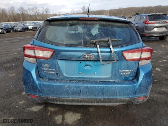 2017 Subaru Impreza with VIN 4S3GTAA65H1734086, listed as a Copart auction lot 88859165 with 0 mi miles and Salvage Title. Bid and sale history available at carsss.com. Image 6.