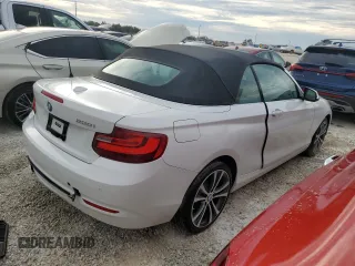 2016 BMW 2 Series 228i with VIN WBA1K9C51GV321520, listed as a Copart auction lot 76945344 with 23,045 mi miles and Non Repairable. Bid and sale history available at carsss.com. Image 3.