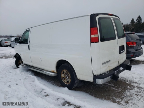 2009 GMC Savana Cargo Van with VIN 1GTGG25C391166769, listed as a Copart auction lot 42091755 with 124,368 mi miles and Clean Title. Bid and sale history available at carsss.com. Image 2.