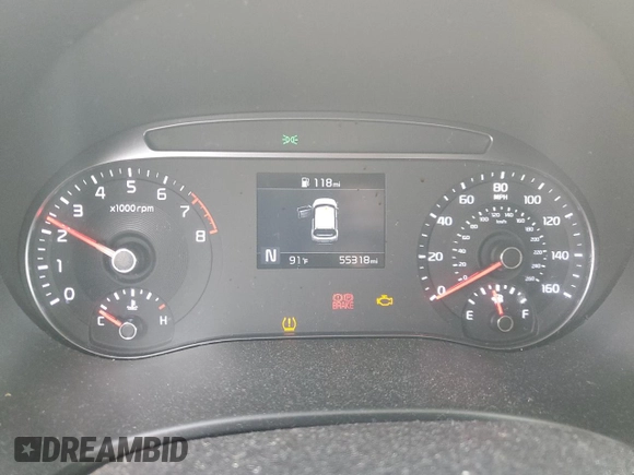 2022 Kia Soul LX with VIN KNDJ23AU6N7157547, listed as a Copart auction lot 51281625 with 55,318 mi miles and Salvage Title. Bid and sale history available at DreamBid. Image 9.
