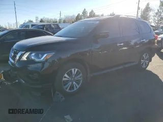 2020 Nissan Pathfinder S with VIN 5N1DR2AM0LC637392, listed as a Copart auction lot 83406504 with 82,841 mi miles and Salvage Title. Bid and sale history available at carsss.com. Image 1.