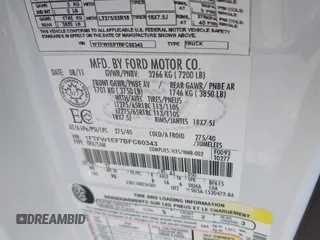 2011 Ford F-150 XL с VIN 1FTFW1EF7BFC60343, выставлен на аукционе IAAI как лот 42831720 с пробегом 164 770 миль миль и . История ставок и продаж доступна на DreamBid. Изображение 9.