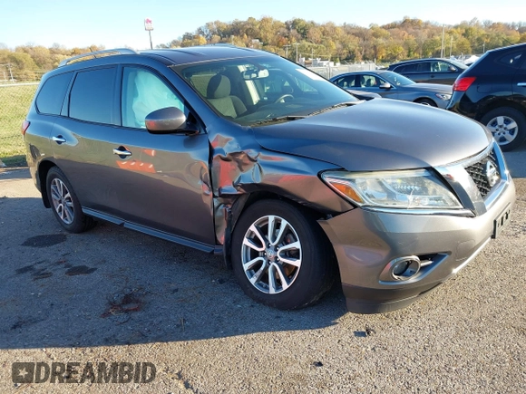 2016 Nissan Pathfinder Platinum with VIN 5N1AR2MMXGC629580, listed as a IAAI auction lot 40817601 with 106,046 mi miles and . Bid and sale history available at DreamBid. Image 1.