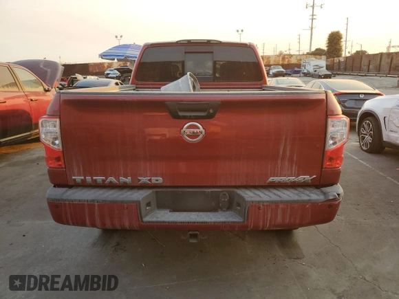 2016 Nissan Titan SL with VIN 1N6BA1F46GN516606, listed as a Copart auction lot 54073565 with 38,097 mi miles and Salvage title. Bid and sale history available at DreamBid. Image 6.