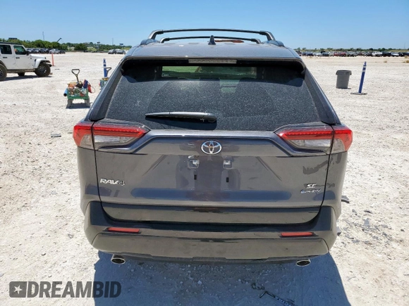 2025 Toyota RAV4 SE with VIN JTMCB3FV5SD244265, listed as a Copart auction lot 66194265 with 1,636 mi miles and Salvage title. Bid and sale history available at DreamBid. Image 6.
