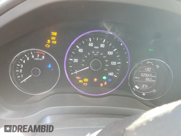 2018 Honda HR-V EX-L Navi with VIN 3CZRU5H76JM701807, listed as a Copart auction lot 83244544 with 20,826 mi miles and Salvage Title. Bid and sale history available at carsss.com. Image 9.