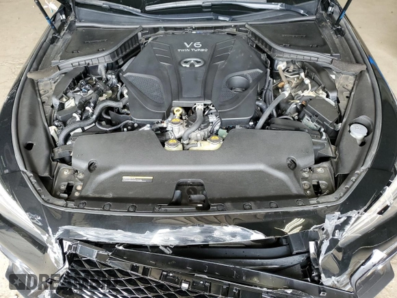 2021 Infiniti Q50 Signature Edition with VIN JN1EV7CR5MM752479, listed as a Copart auction lot 59332895 with 37,884 mi miles and Salvage title. Bid and sale history available at DreamBid. Image 11.