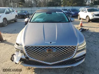 2021 Genesis G80 2.5T with VIN KMTGB4SC5MU081052, listed as a Copart auction lot 46831555 with 49,351 mi miles and Salvage Title. Bid and sale history available at carsss.com. Image 5.