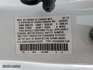 2018 Honda Civic Si Coupe with VIN 2HGFC3A59JH753330, listed as a Copart auction lot 84196954 with 90,938 mi miles and Salvage Title. Bid and sale history available at carsss.com. Image 13.