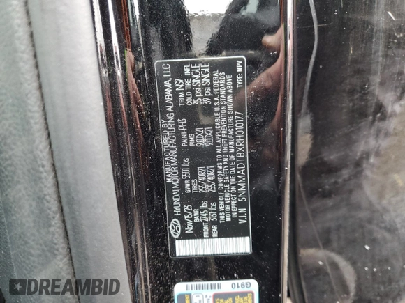 2024 Genesis GV70 2.5T with VIN 5NMMADTBXRH010177, listed as a Copart auction lot 48412575 with 18,877 mi miles and Salvage title. Bid and sale history available at DreamBid. Image 15.