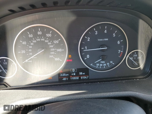 2016 BMW X3 sDrive28i with VIN 5UXWZ7C51G0R32183, listed as a Copart auction lot 53120275 with 110,532 mi miles and Salvage Title. Bid and sale history available at DreamBid. Image 9.