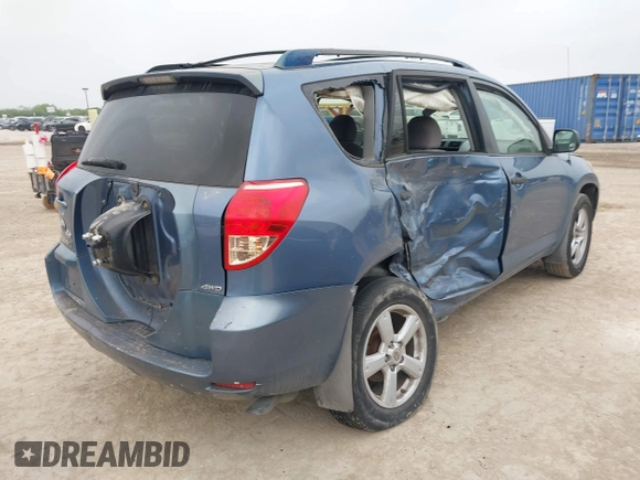2008 Toyota RAV4 with VIN JTMBK33V086038882, listed as a IAAI auction lot 41945559 with 144,906 mi miles. Bid and sale history available at carsss.com. Image 4.