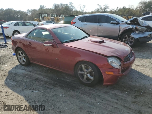 2002 Mercedes-Benz SLK 320 z VIN WDBKK65F52F245314, wystawiony jako Copart lot #42694015 z przebiegiem 114 998 mil mil oraz Szkoda całkowita • Salvage title. Historia ofert i sprzedaży dostępna na DreamBid. Obrazek 4.