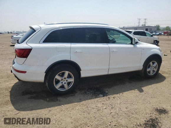 2011 Audi Q7 Prestige with VIN WA1WMAFE8BD001068, listed as a Copart auction lot 59710825 with 128,222 mi miles and Salvage title. Bid and sale history available at DreamBid. Image 3.