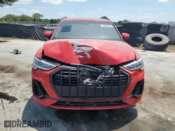 2022 Audi Q3 S line Premium Plus with VIN WA1EECF39N1030684, listed as a Copart auction lot 53829515 with 67,876 mi miles and Non repairable. Bid and sale history available at DreamBid. Image 5.