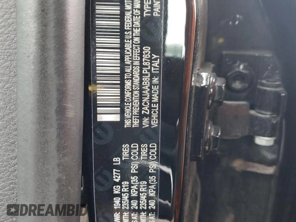 2020 Jeep Renegade Sport with VIN ZACNJAAB8LPL87630, listed as a Copart auction lot 43628295 with 52,320 mi miles and Salvage Title. Bid and sale history available at carsss.com. Image 12.