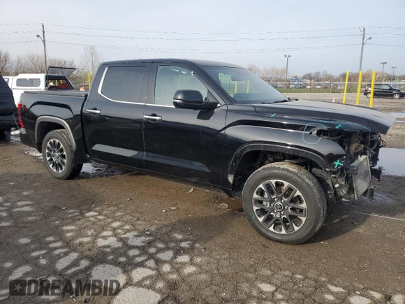 2023 Toyota Tundra Limited with VIN 5TFJA5DB9PX069197, listed as a Copart auction lot 52006175 with 7,396 mi miles and Salvage title. Bid and sale history available at DreamBid. Image 4.
