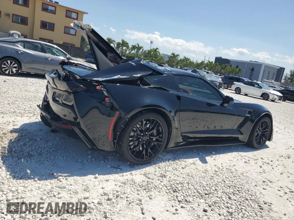 2016 Chevrolet Corvette Z06 3LZ z VIN 1G1YU2D61G5608939, wystawiony jako Copart lot #57044795 z przebiegiem Nie podano mil oraz Szkoda całkowita • Salvage title. Historia ofert i sprzedaży dostępna na DreamBid. Obrazek 3.