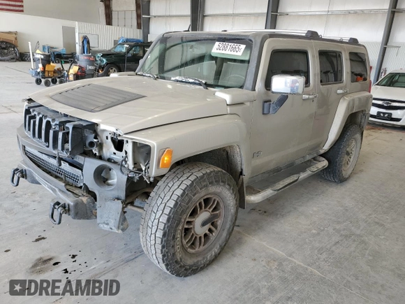 2006 Hummer H3 with VIN 5GTDN136468163620, listed as a Copart auction lot 52881665 with 170,942 mi miles and Salvage Title. Bid and sale history available at carsss.com. Image 1.