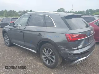 2023 Audi Q5 S line Premium Plus with VIN WA1EAAFY8P2008054, listed as a IAAI auction lot 42678217 with 20,363 mi miles and . Bid and sale history available at DreamBid. Image 3.
