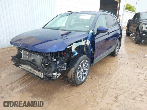 2021 Volkswagen Tiguan S with VIN 3VV1B7AXXMM002930, listed as a IAAI auction lot 42169613 with 47,118 mi miles and . Bid and sale history available at DreamBid. Image 18.