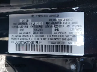 2017 Mazda CX-9 Touring with VIN JM3TCBCY5H0142400, listed as a IAAI auction lot 40987166 with 118,000 mi miles. Bid and sale history available at carsss.com. Image 9.