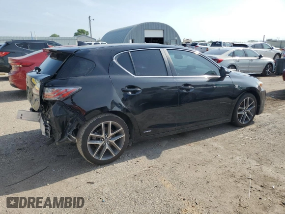2015 Lexus CT 200h with VIN JTHKD5BH8F2246500, listed as a Copart auction lot 60152575 with 90,114 mi miles and Salvage title. Bid and sale history available at DreamBid. Image 3.