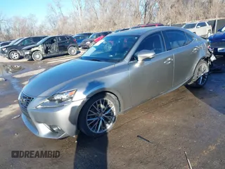2014 Lexus IS 250 with VIN JTHCF1D24E5010861, listed as a IAAI auction lot 41686598 with 124,675 mi miles. Bid and sale history available at carsss.com. Image 2.