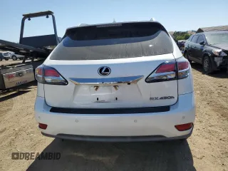 2013 Lexus RX 450h with VIN JTJBC1BA7D2437948, listed as a Copart auction lot 59039505 with 109,922 mi miles and Salvage title. Bid and sale history available at DreamBid. Image 6.
