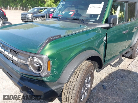 2024 Ford Bronco Big Bend with VIN 1FMDE7BH6RLB35876, listed as a IAAI auction lot 42281846 with 2,129 mi miles and . Bid and sale history available at DreamBid. Image 6.