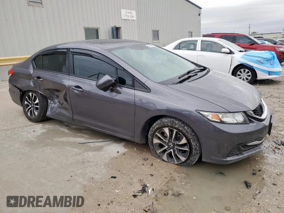 2015 Honda Civic EX with VIN 19XFB2F85FE235913, listed as a Copart auction lot 51538205 with 126,047 mi miles and Salvage Title. Bid and sale history available at DreamBid. Image 4.