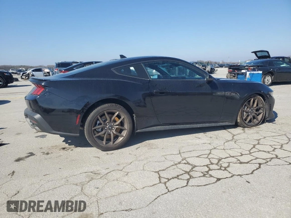 2024 Ford Mustang GT with VIN 1FA6P8CFXR5425350, listed as a Copart auction lot 44554165 with 4,356 mi miles and Salvage Title. Bid and sale history available at DreamBid. Image 3.